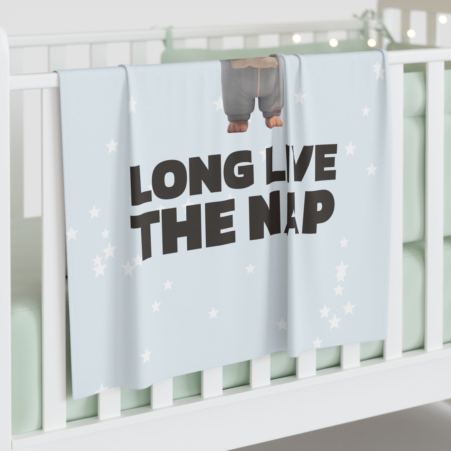 Baby Swaddle Blanket — "Long Live the Nap"