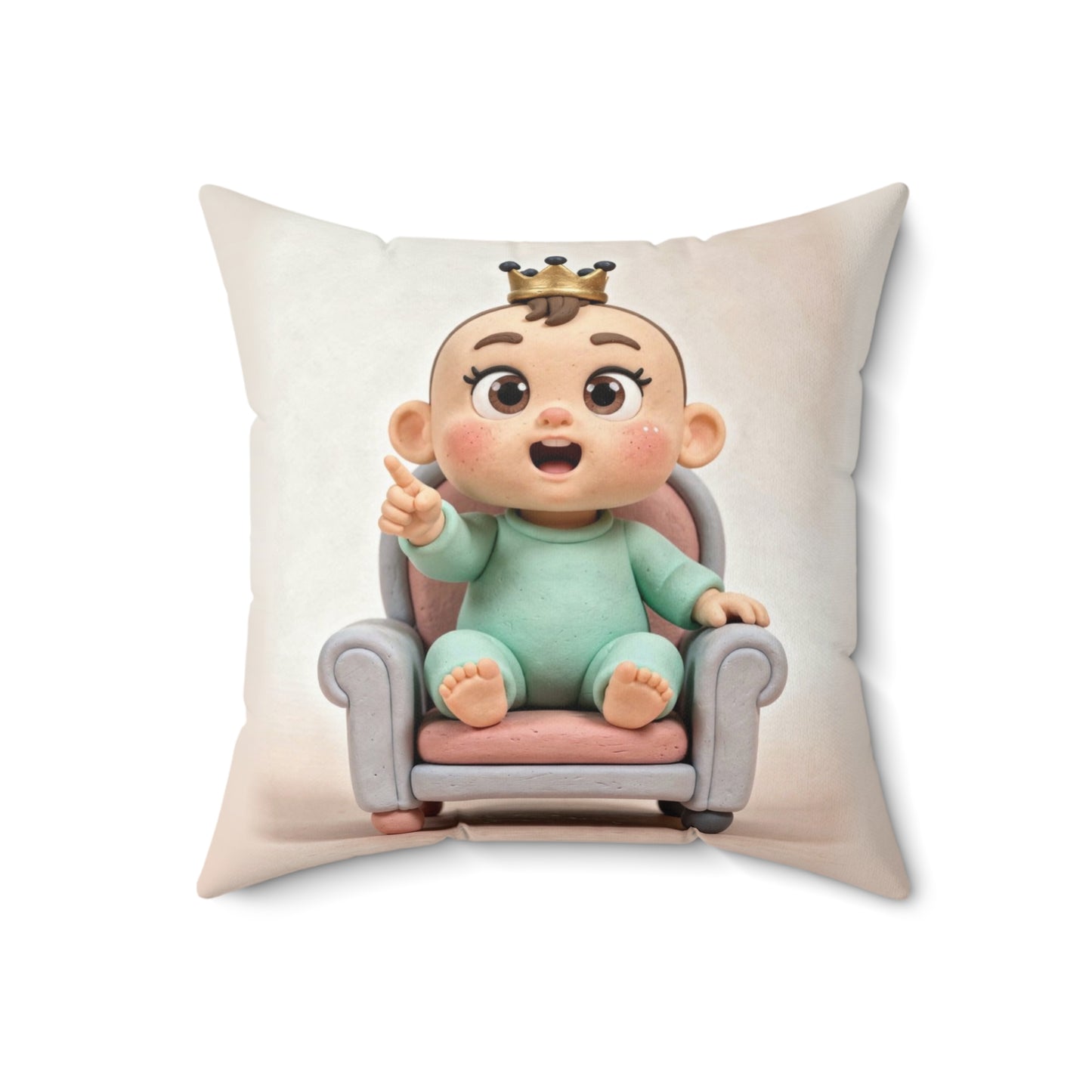 Nursery Pillow — "Tiny Tyrant"