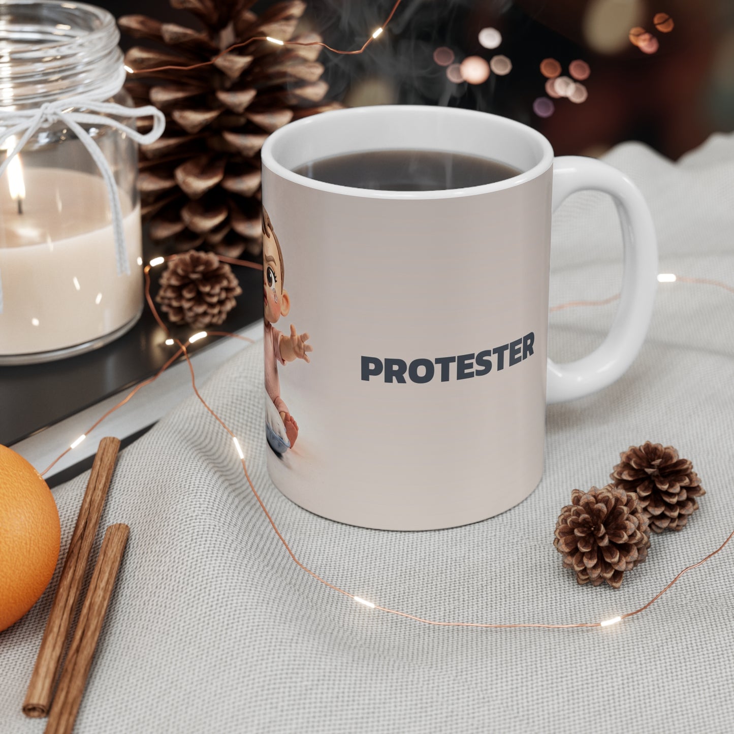 The Counter-Protest Mug — Nap Protester