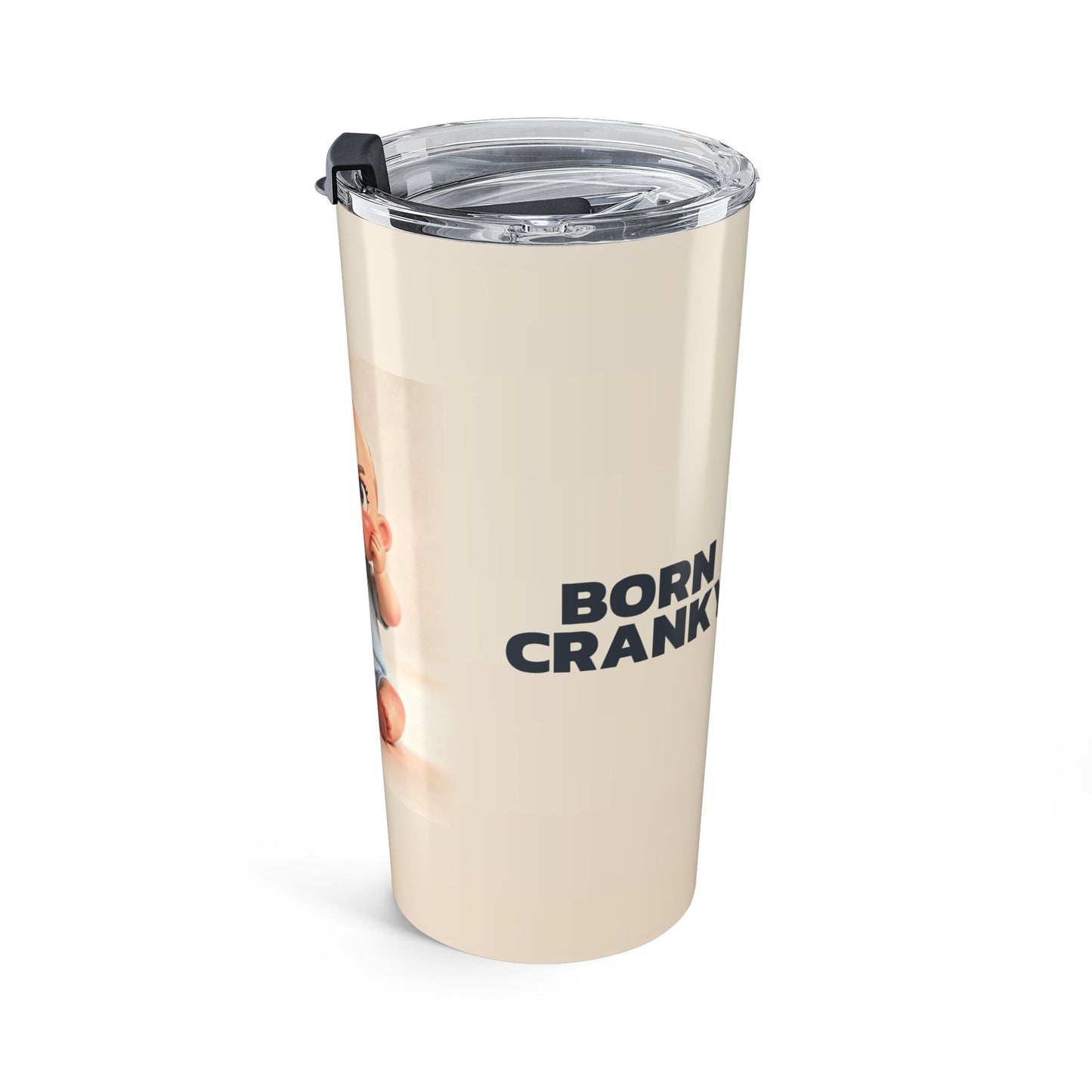 Travel Tumbler — "Born Cranky"
