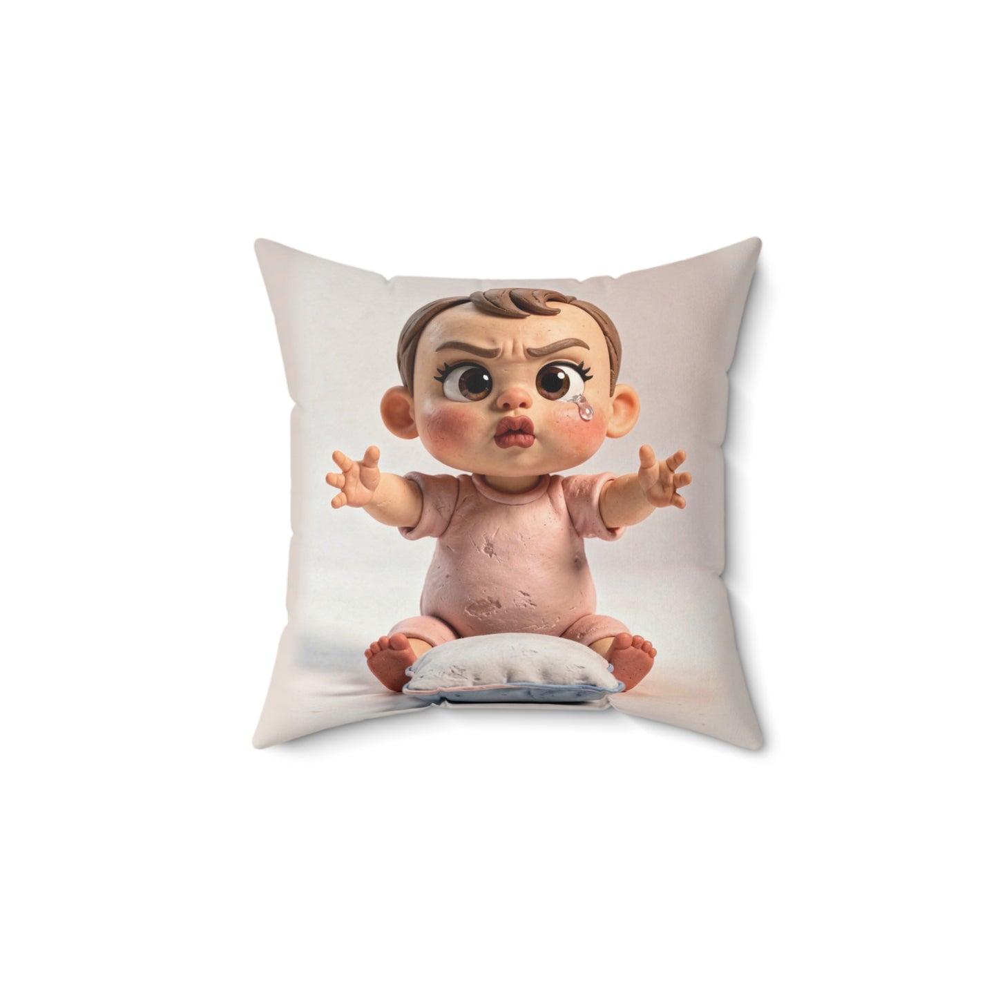 Nursery Pillow — "Nap Protester"