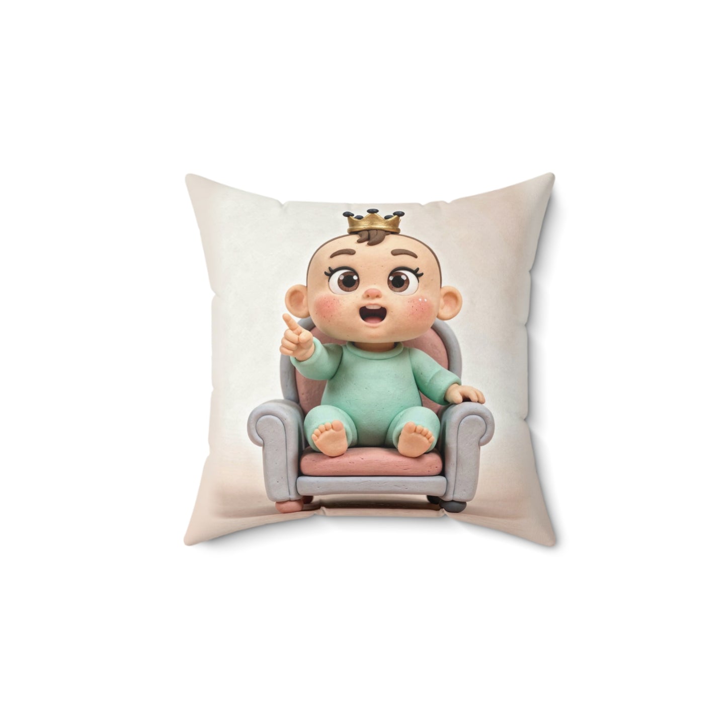 Nursery Pillow — "Tiny Tyrant"