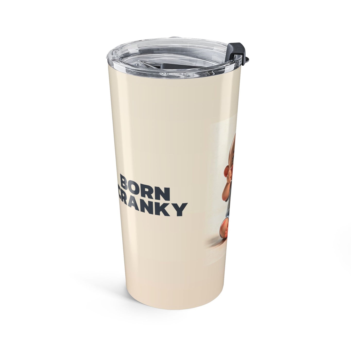 Travel Tumbler — "Born Cranky"