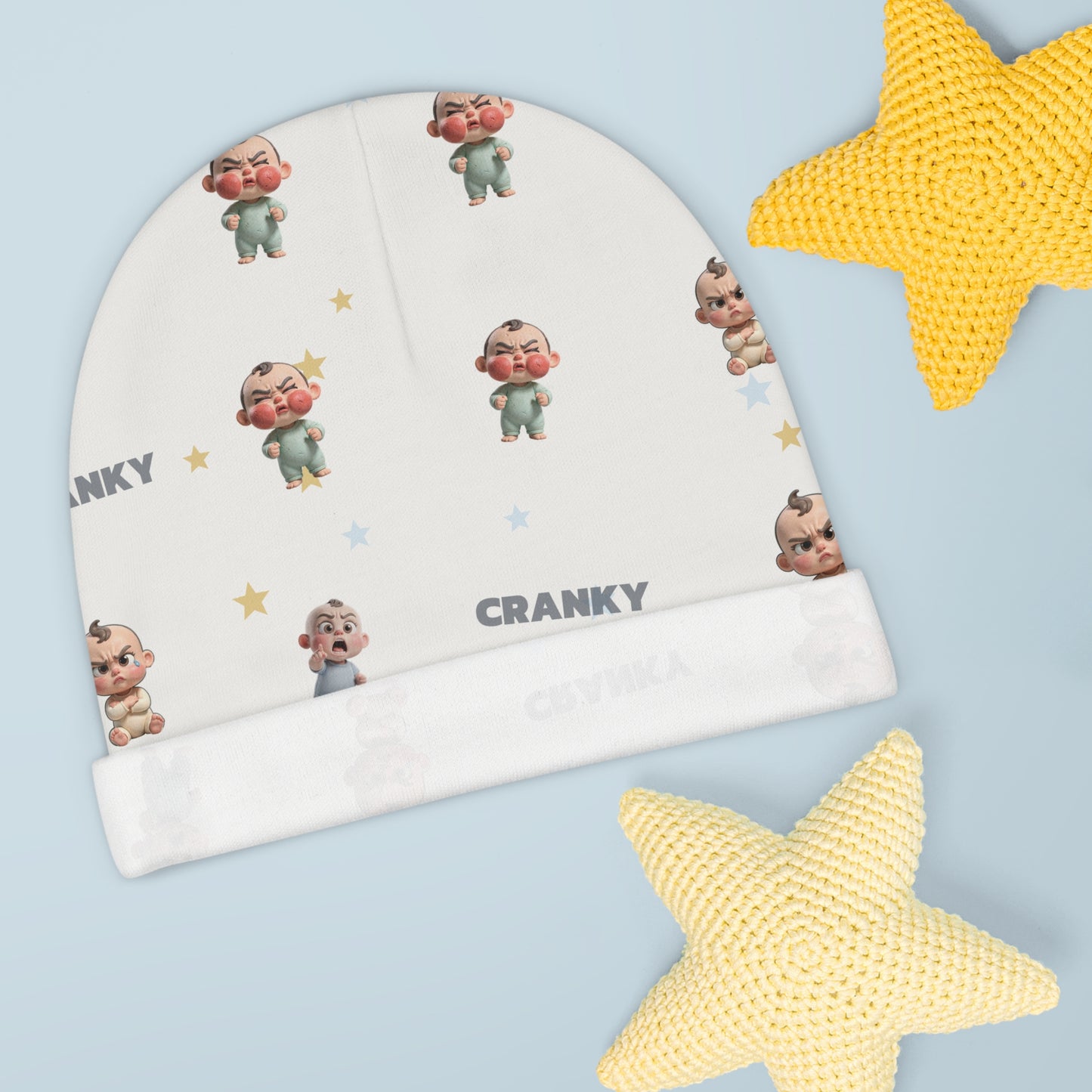 Baby Beanie — Cranky All-Over