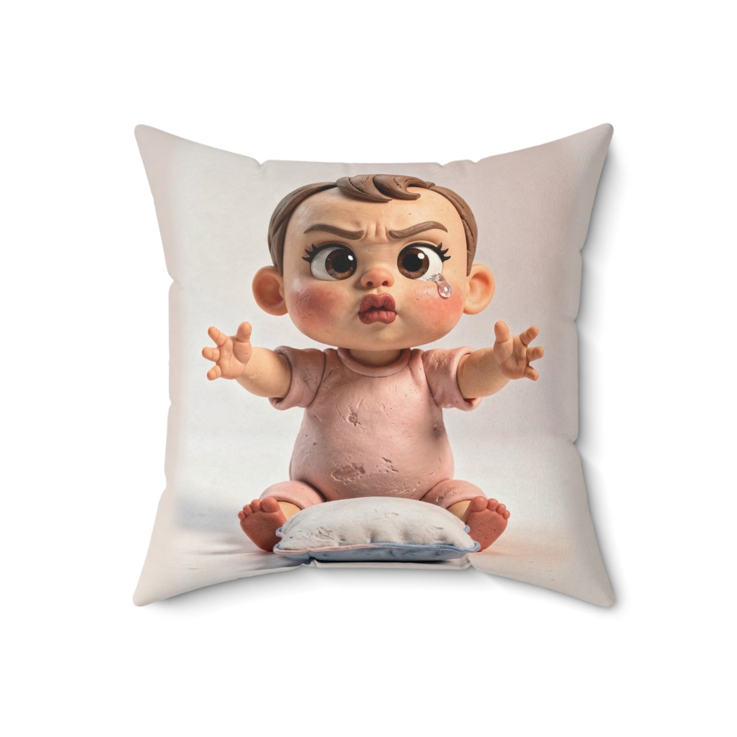 Nursery Pillow — "Nap Protester"
